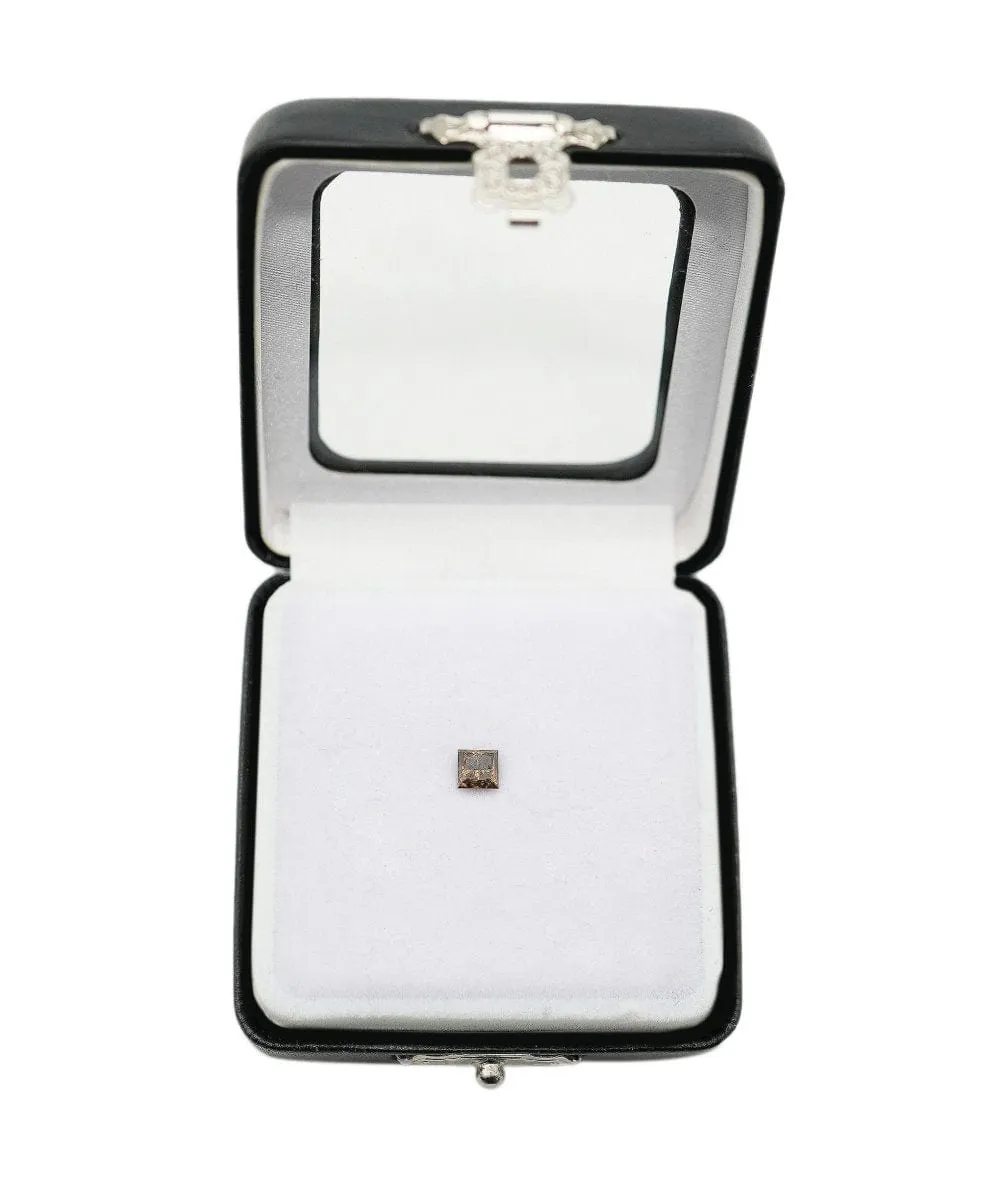 0.61 ct PRINCESS NATURAL FANCY COGNAC  DIAMOND ANL-P7-12