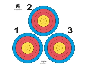 20cm Vegas Triangle 3 spot Face