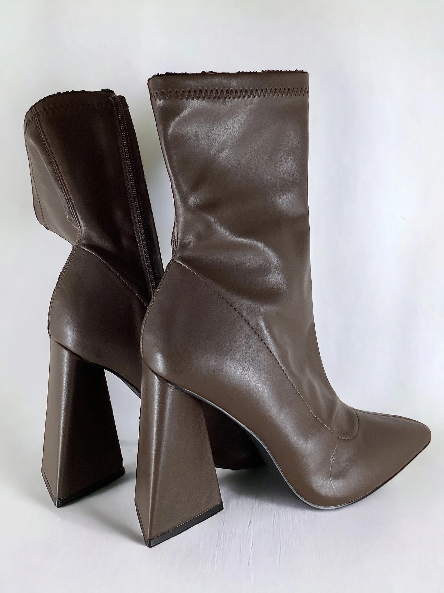 Boots Ankle Heels By Forever 21  Size: 7