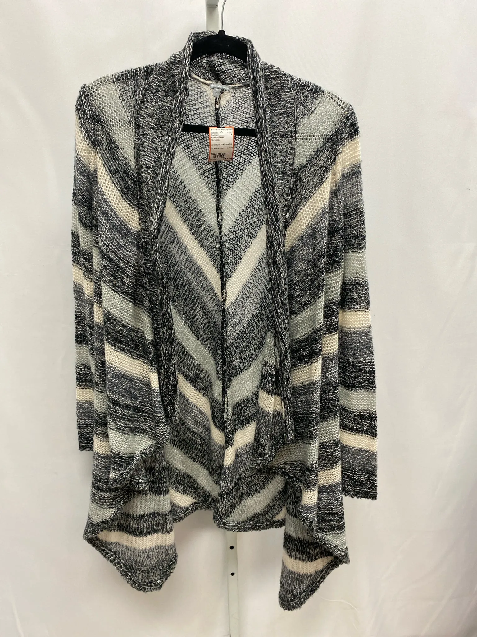 Charlotte Russe Size Medium Black stripe Cardigan