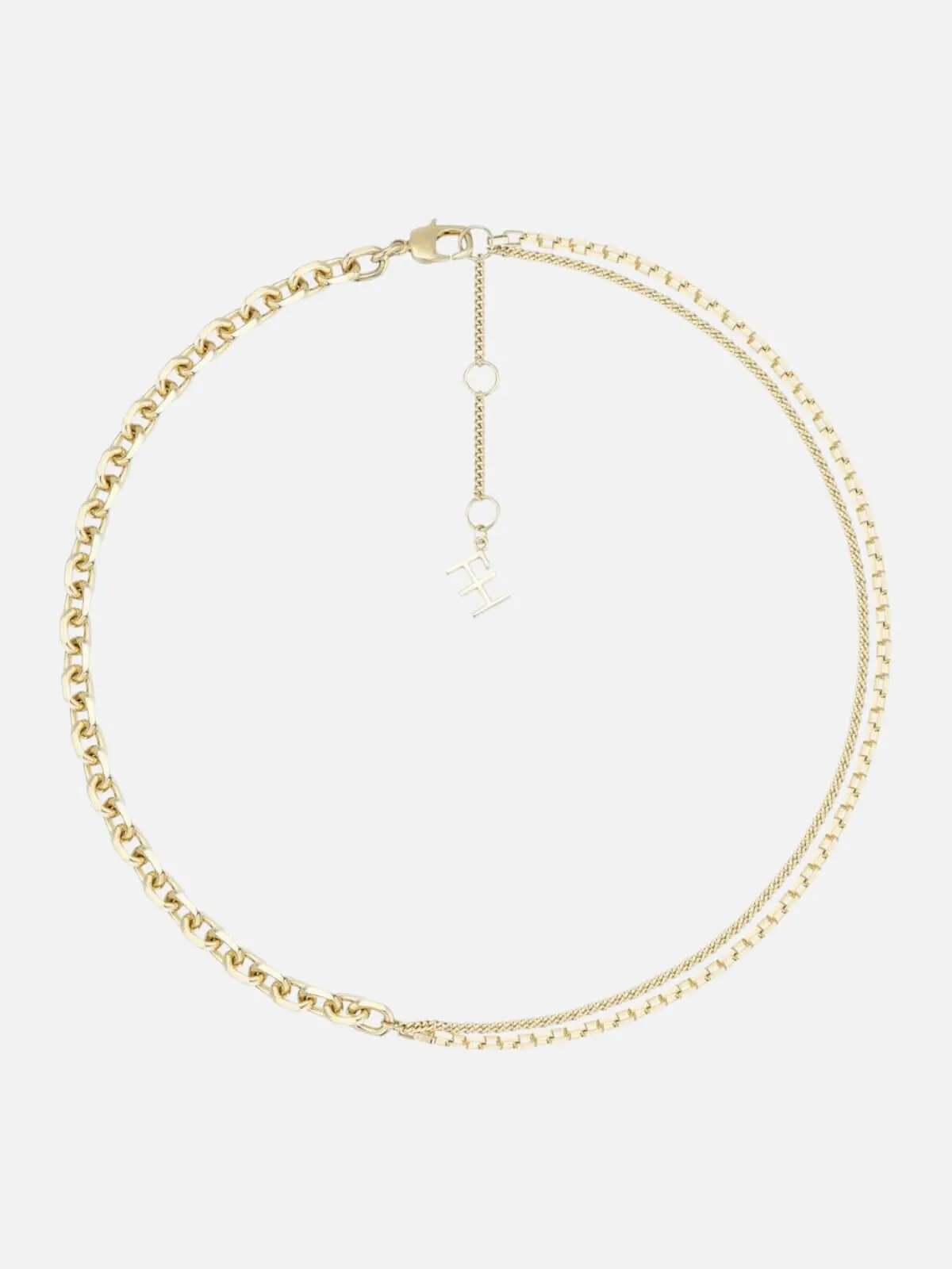 Emerge Multi Chain Necklace: 18K Gold Plating