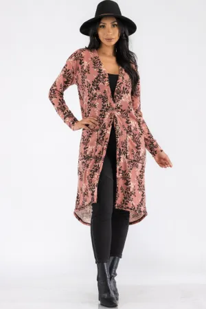 HH508R-LEAF - BUTTON DOWN CARDIGAN
