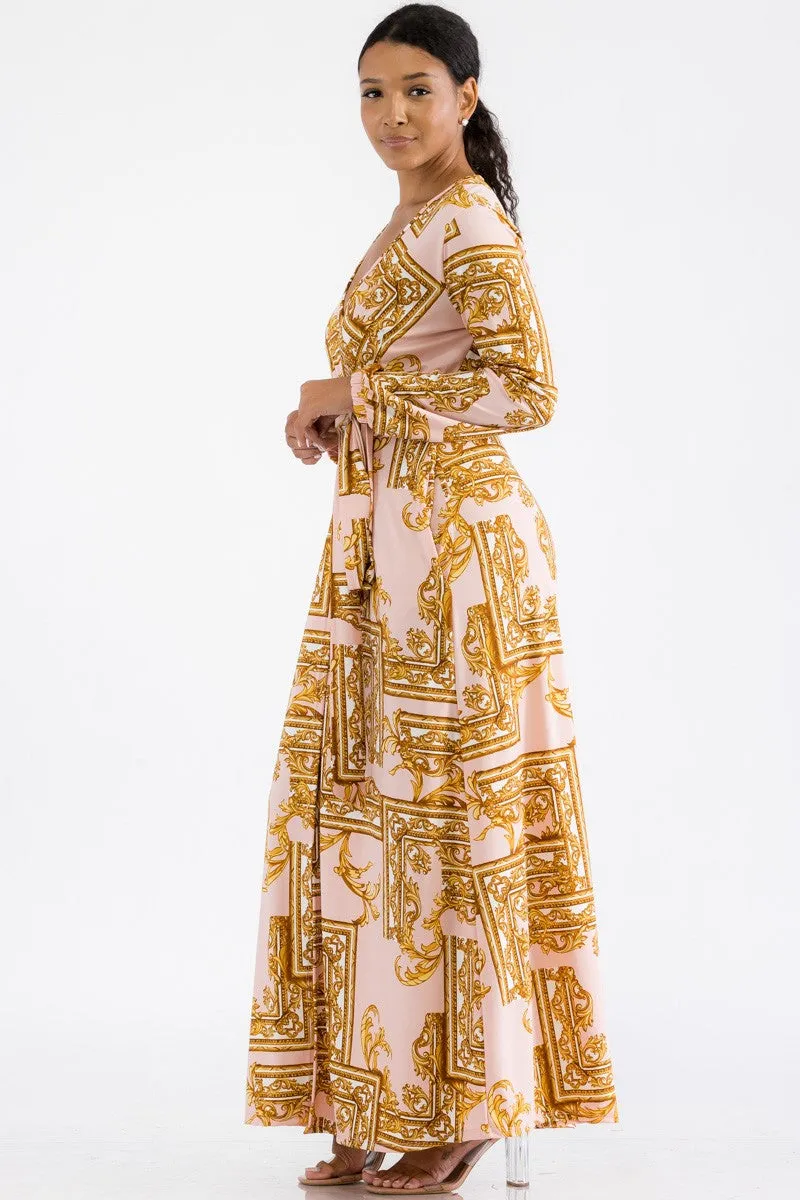 HH548X-VERS -  LONG SLEEVE MAXI DRESS