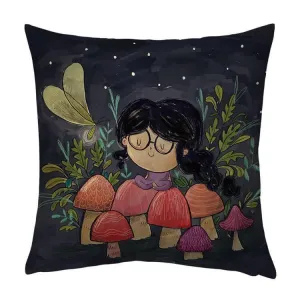 Mushroom Girl Cushion cover
