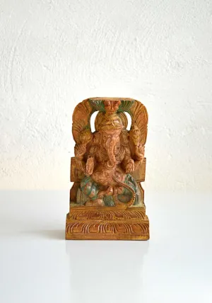 Statua in Legno di Mango Ganesha